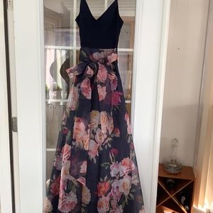 Formal floral ballroom gown